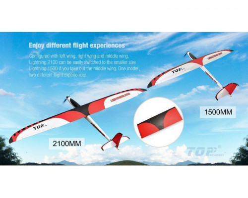 Радиоуправляемый планер Top RC Lightning 2100 (Propeller Power System) 2100мм KIT