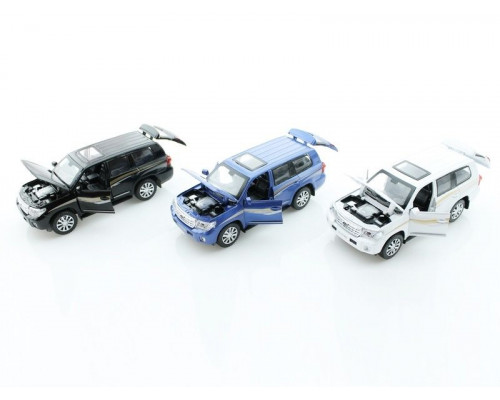 Машина 1:32 Toyota Land Cruiser свет, звук, инерция 15,5см (1/12шт.) б/к