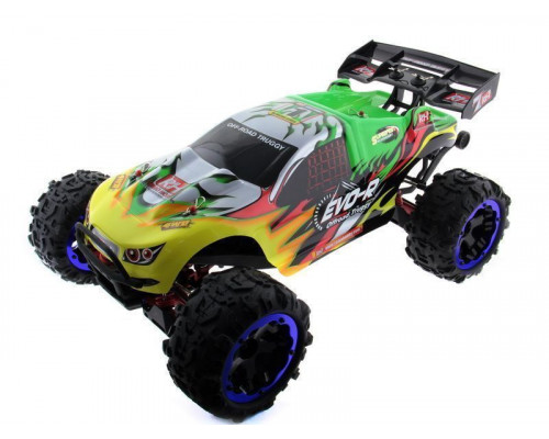 Радиоуправляемая трагги Remo Hobby EVO-R Brushless UPGRADE (зеленая) 4WD 2.4G 1/8 RTR