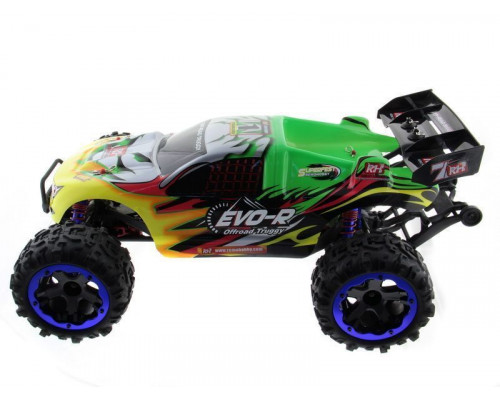 Радиоуправляемая трагги Remo Hobby EVO-R Brushless UPGRADE (зеленая) 4WD 2.4G 1/8 RTR