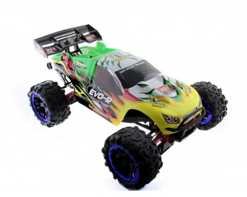 Радиоуправляемая трагги Remo Hobby EVO-R Brushless UPGRADE (зеленая) 4WD 2.4G 1/8 RTR