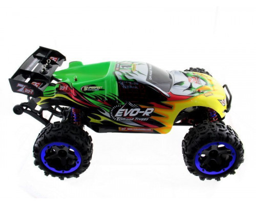 Радиоуправляемая трагги Remo Hobby EVO-R Brushless UPGRADE (зеленая) 4WD 2.4G 1/8 RTR