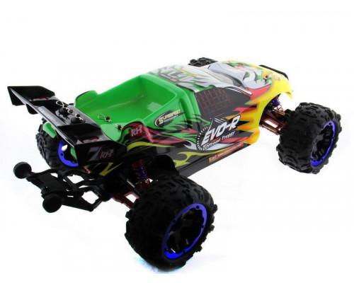 Радиоуправляемая трагги Remo Hobby EVO-R Brushless UPGRADE (зеленая) 4WD 2.4G 1/8 RTR