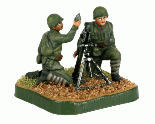 Сборные солдатики ZVEZDA Советский 82-мм миномет с расчетом, 1/72