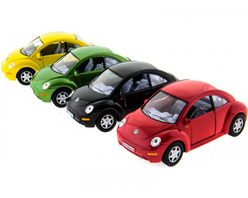 Машина Kinsmart 1:32 Volkswagen New Beetle инерция (1/12шт.)  б/к