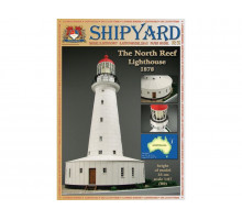 Сборная картонная модель Shipyard маяк North Reef Lighthouse (№55), 1/87