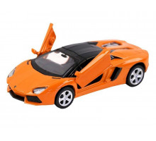 Машина "АВТОПАНОРАМА" Lamborghini Aventador LP700-4 Roadster, 1/43, оранжевый, инерция