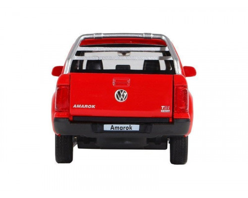 Машина АВТОПАНОРАМА Volkswagen Amarok, красный, 1/30, свет, звук, инерция, в/к 20*10*11 см