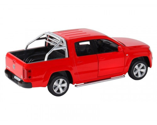 Машина АВТОПАНОРАМА Volkswagen Amarok, красный, 1/30, свет, звук, инерция, в/к 20*10*11 см