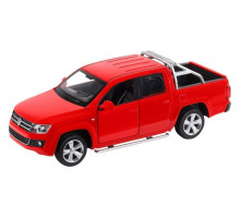 Машина "АВТОПАНОРАМА" Volkswagen Amarok, красный, 1/30, свет, звук, инерция, в/к 20*10*11 см