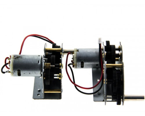 Редуктор левый и правый для танка КВ-1 с подшипниками и Моторами (металл)