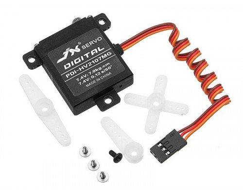 Сервомашинка цифровая JX Servo PDI-HV2107MG (21г/7.9/0.12/7.4V) Mini