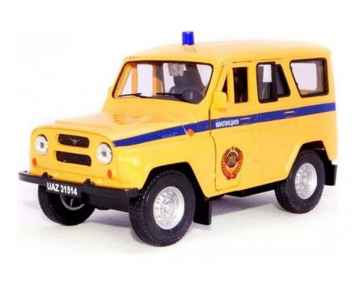 Машина Autotime UAZ 31514 милиция СССР 1:36