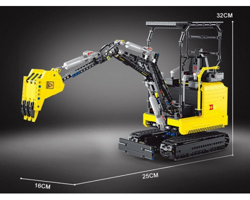 Радиоуправляемый конструктор RCM мини-экскаватор (1718 деталей)