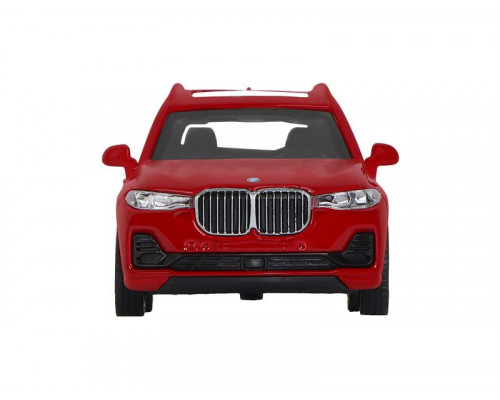 Машина АВТОПАНОРАМА BMW X7, 1/44, красный металлик, откр. двери, в/к 17,5*12,5*6,5 см