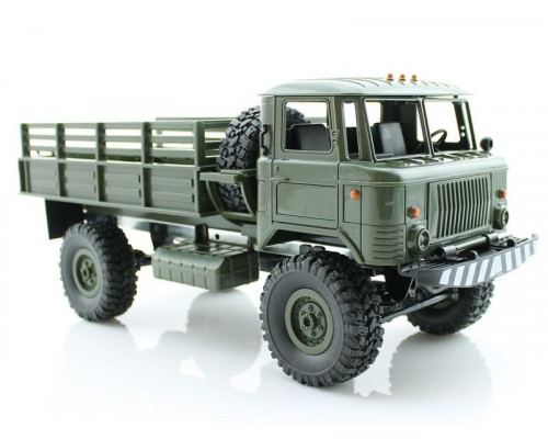 Радиоуправляемая машина WPL ГАЗ-66 грузовая (зеленая) 4WD 2.4G 1/16 KIT