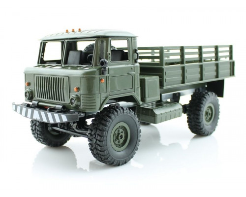 Радиоуправляемая машина WPL ГАЗ-66 грузовая (зеленая) 4WD 2.4G 1/16 KIT