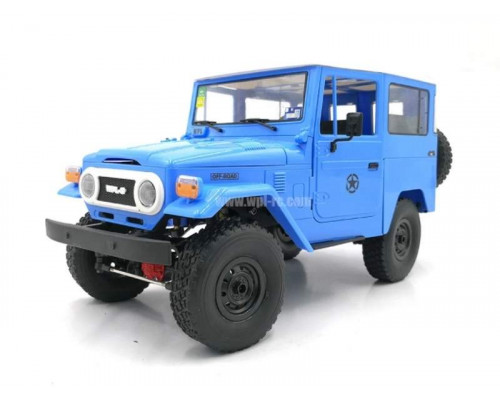 Радиоуправляемая машина WPL японский внедорожник FJ40 (голубая) 4WD 2.4G 1/16 KIT