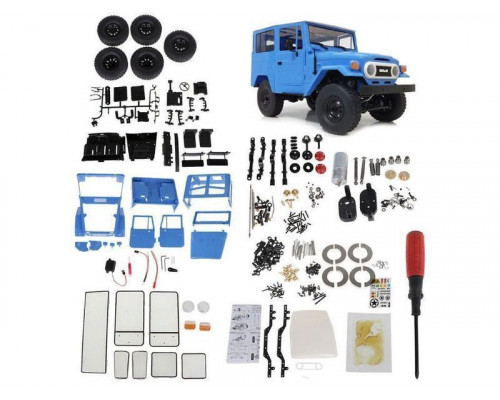 Радиоуправляемая машина WPL японский внедорожник FJ40 (голубая) 4WD 2.4G 1/16 KIT