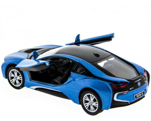 Машина Kinsmart BMW i8 инерция (1/12шт.) 1:36 б/к