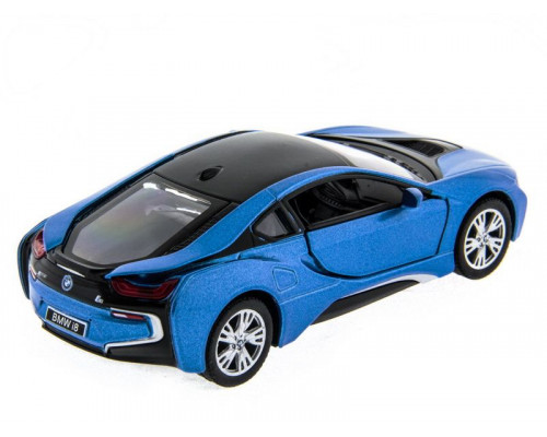 Машина Kinsmart BMW i8 инерция (1/12шт.) 1:36 б/к