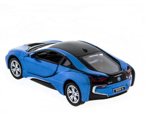 Машина Kinsmart BMW i8 инерция (1/12шт.) 1:36 б/к