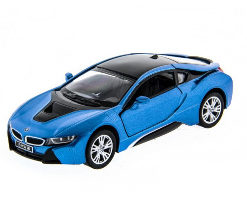 Машина Kinsmart BMW i8 инерция (1/12шт.) 1:36 б/к