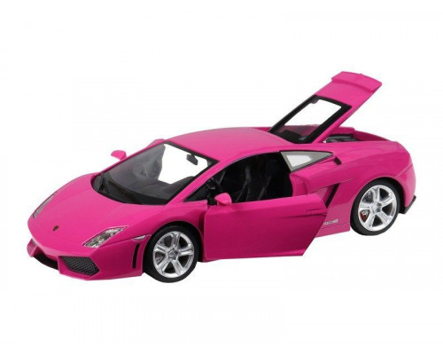 Машина АВТОПАНОРАМА Lamborghini Gallardo, розовый, 1/24, свет, звук, в/к 24,5*12,5*10,5 см