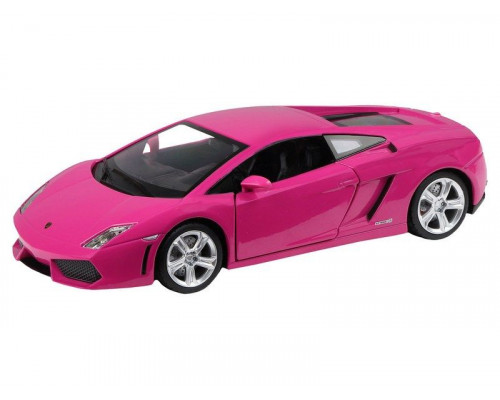 Машина АВТОПАНОРАМА Lamborghini Gallardo, розовый, 1/24, свет, звук, в/к 24,5*12,5*10,5 см