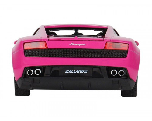 Машина АВТОПАНОРАМА Lamborghini Gallardo, розовый, 1/24, свет, звук, в/к 24,5*12,5*10,5 см