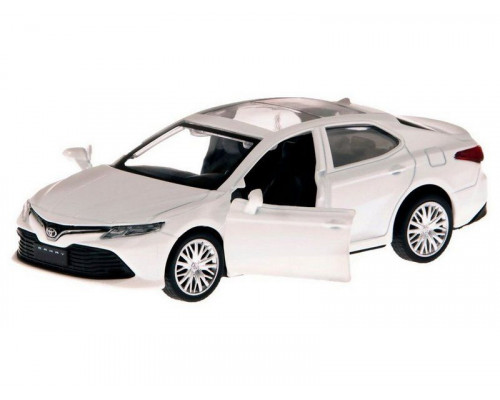 Машина АВТОПАНОРАМА Toyota Camry, белый, 1/43, откр. двери, инерция, в/к 17,5*12,5*6,5 см