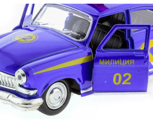 Машина АВТОПАНОРАМА инерц. ГАЗ-21 (милиция) 1/43, в/к 14*7*5,5 см