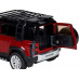 Машина АВТОПАНОРАМА Land Rover Defender 110, 1/32, красный, свет, звук, в/к 17,5*13,5*9 см