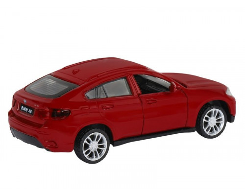 Машина АВТОПАНОРАМА BMW X6, красный, 1/43, инерция, в/к 17,5*12,5*6,5 см