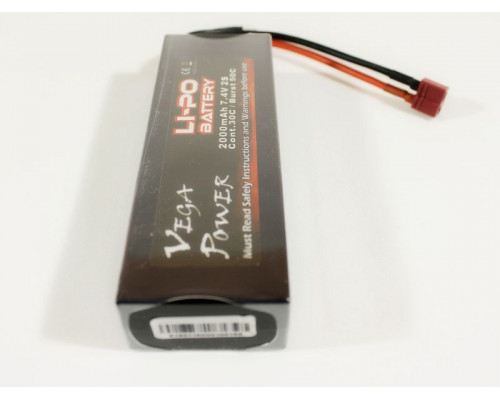 Аккумулятор Li-Po 2000mAh, 7,4V для Himoto 1/10