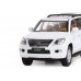 Машина АВТОПАНОРАМА Lexus LX570, белый, 1/32, свет, звук, инерция, в/к 17,5*13,5*9 см