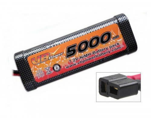 Аккумулятор Ni-Mh VBPower 5000mAh, 7,2V T-plug