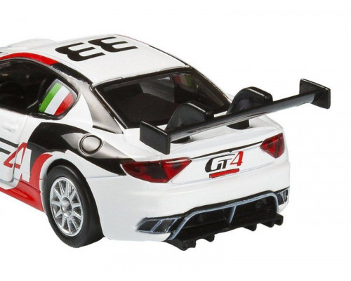 Машина АВТОПАНОРАМА Maserati Gran Turismo MC GT4, белый, 1/43, откр. двери, в/к 17,5*12,5*6,5 см