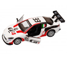 Машина "АВТОПАНОРАМА" Maserati Gran Turismo MC GT4, белый, 1/43, откр. двери, в/к 17,5*12,5*6,5 см