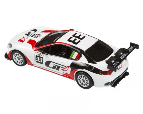 Машина АВТОПАНОРАМА Maserati Gran Turismo MC GT4, белый, 1/43, откр. двери, в/к 17,5*12,5*6,5 см