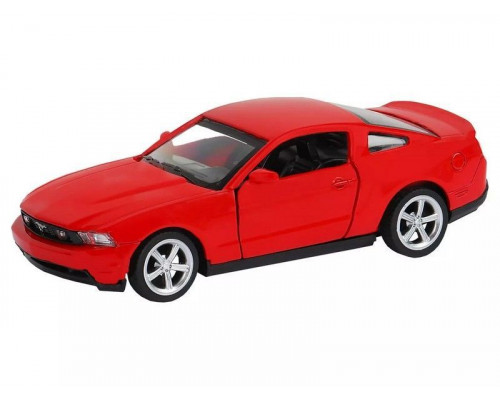 Машина АВТОПАНОРАМА Ford Mustang GT, красный, 1/43, инерция, откр. двери, в/к 17,5*12,5*6,5 см