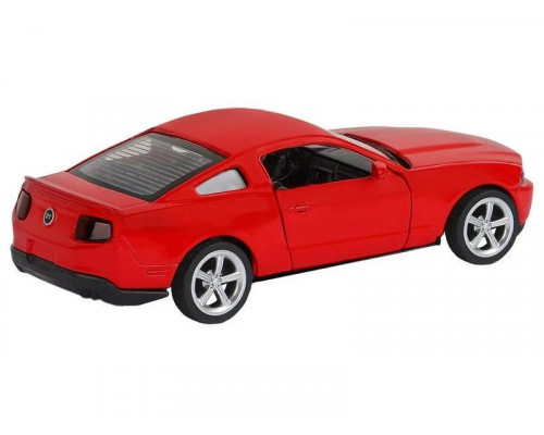 Машина АВТОПАНОРАМА Ford Mustang GT, красный, 1/43, инерция, откр. двери, в/к 17,5*12,5*6,5 см