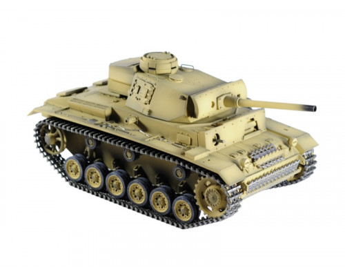 Р/У танк Taigen 1/16 Panzerkampfwagen III (Германия) дым, свет V3 2.4G RTR пустыня