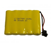 Аккумулятор Ni-Cd 300mAh, 6V, SM для Double Eagle E549-003, E712-003, E713-003