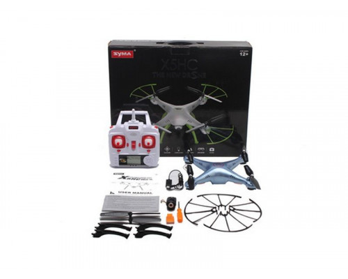 Р/У квадрокоптер Syma X5HW (голубой) с FPV трансляцией Wi-Fi, барометр 2.4G RTF