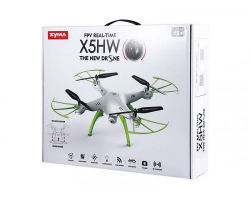 Р/У квадрокоптер Syma X5HW (голубой) с FPV трансляцией Wi-Fi, барометр 2.4G RTF