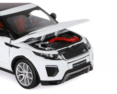 Машина АВТОПАНОРАМА Land Rover Range Rover Evoque HSE 2017, белый, 1/24, в/к 24,5*12,5*10,5 см