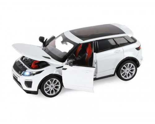 Машина АВТОПАНОРАМА Land Rover Range Rover Evoque HSE 2017, белый, 1/24, в/к 24,5*12,5*10,5 см