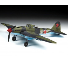 Сборная модель ZVEZDA Советский двухместный штурмовик Ил-2 (обр. 1943), 1/48