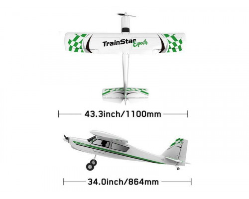 Радиоуправляемый самолет Volantex RC TrainStar Epoch 1100мм KIT